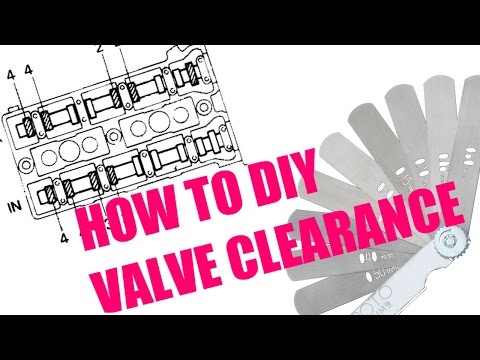 How to check and adjust VALVE CLEARANCE (valve lash)