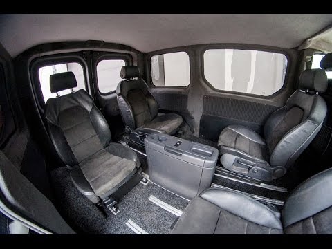 VIP переоборудование Opel Vivaro. Сиденья от Audi A6 S-Line и столик от Mercedes Viano