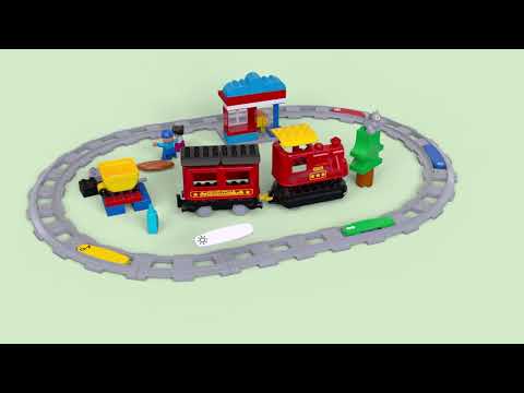 LEGO DUPLO Town Train Tracks Expansion Set 10882 - Building Block Railway  Toys for Toddlers, Duplo Train Collection, Learning Through Play