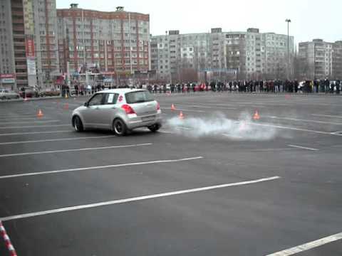 Suzuki Swift.Фигурное вождение(3ий этап), 1ая попытка, Воронеж