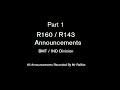 Rare R160 / R142 Automated Announcements Vol 1