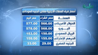 أسعار صرف العملات الأجنبية مقابل الجنيه السوداني | 21-07-2022