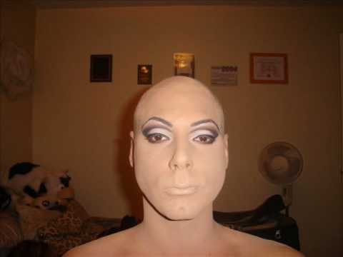 drag makeup tutorial. Transforming into Carly ,Makeup Application Of Myself Getting into Drag