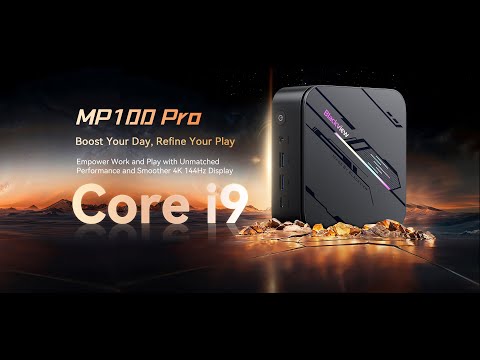 Blackview MP100 PRO namizni mini računalnik, Windows 11 PRO, Intel Alder Lake i5, 16GB RAM, 1TB SSD, WIFI 6, Bluetooth 5.2, Ethernet, 6x USB 3.2, 1x HDMI, 1x DP, 1x USB Type-C, črn