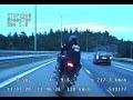 Polisjakt på en mototcyklist Stockholm