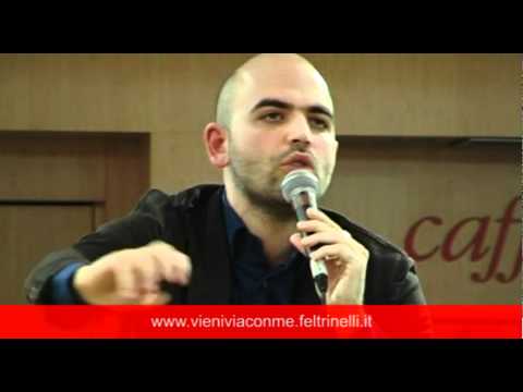Roberto Saviano a Genova: Editori e Marina Berlusconi 