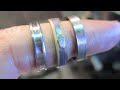 Making the Ring - Men's Titanium Wedding Band With Inlay