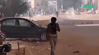 تقرير الشرطة تفرق مظاهرات جرد الحساب في الخرطوم