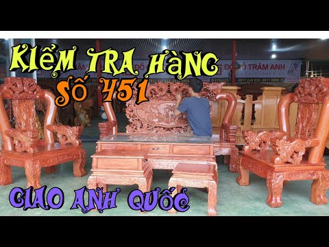 KIỂM TRA Bộ Rồng Phượng Hương Đá Cột 12 Giao Anh Quốc ở Vĩnh Lộc B |Đồ Gỗ Trâm Anh| Số 451