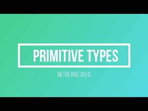 Netbeans JAVA Primitive Types