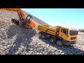 RC ADVENTURES - 1/12 Scale Earth Digger 4200XL Excavator & 1/14 8x8 Armageddon Dump Truck
