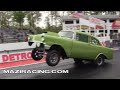 2013 Detroit Dragway Reunion Mike Bilina 1956 Chevy Great Lakes Gassers Nostalgia Drag Racing