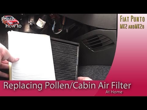Fiat Punto Cabin pollen Air Filter replacement