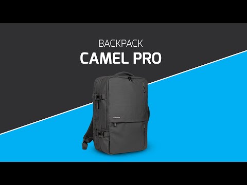 Natec CAMEL PRO univerzalni 2v1 nahrbtnik, za prenosnike do 17.3", 28L, nastavljiv, trpežen, 10 žepov, raztegljiv, vodoodporen, Trolley sistem, črn