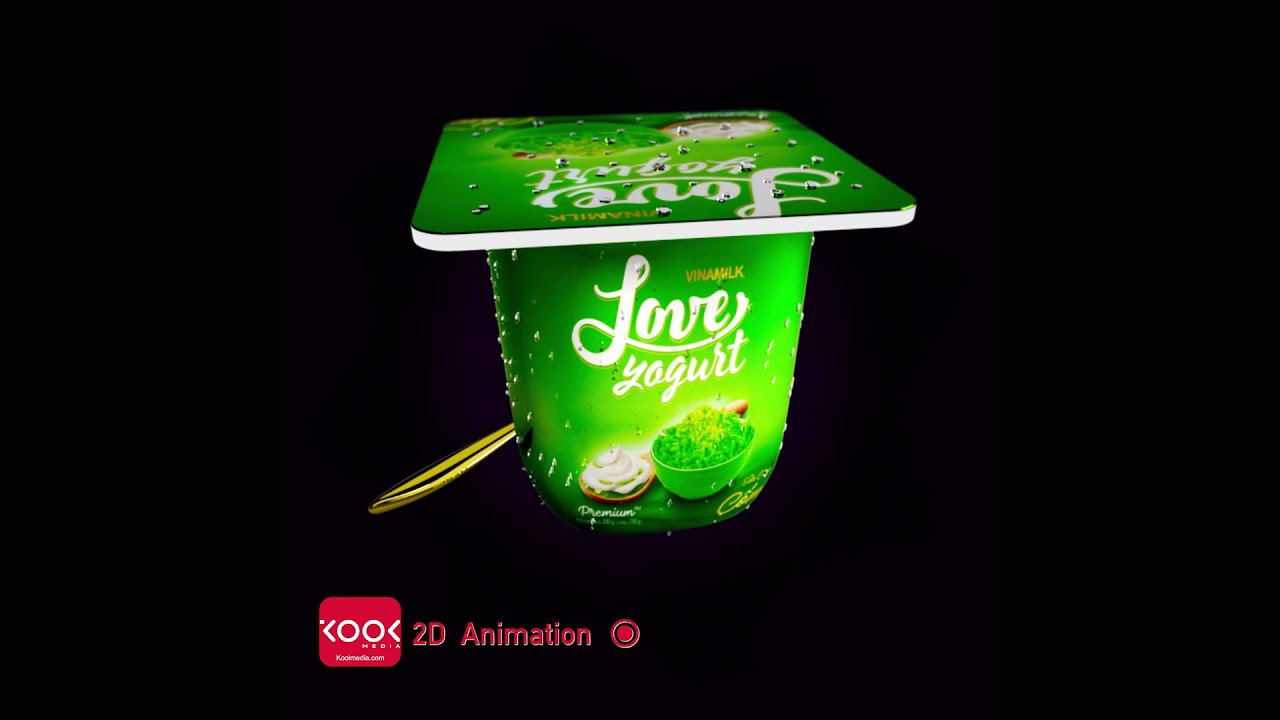 Video 3D quảng cáo sữa chua