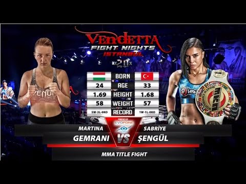 Sabriye ŞENGÜL vs. Martina GEMRANI / MMA VENDETTA WORLD TITLE FIGHT / VENDETTA FIGHT NIGHTS / 03.07.2021
