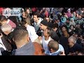 بالفيديو: بيومى فؤاد فى جنازة كريمة مختار