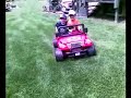 Modified Power Wheels Jeep Wheelie FAST