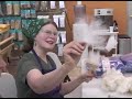 Turn washed fleece into spinning fiber with wool combs