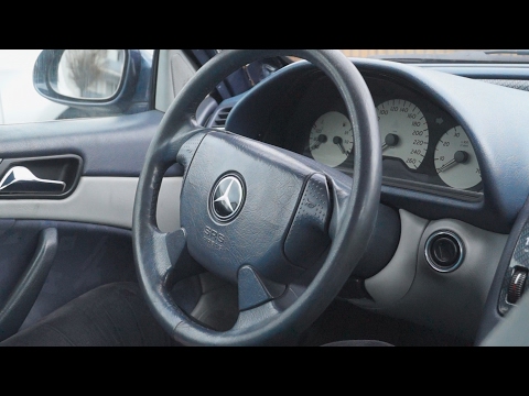 Как снять руль на Mercedes-Benz CLK w208 и W210? How to remove the steering wheel?