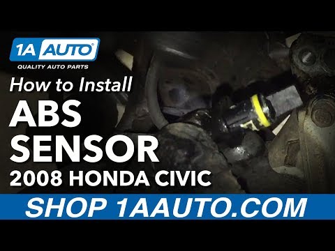 How to Replace Rear ABS Wheel Speed Sensors 05-11 Honda Civic