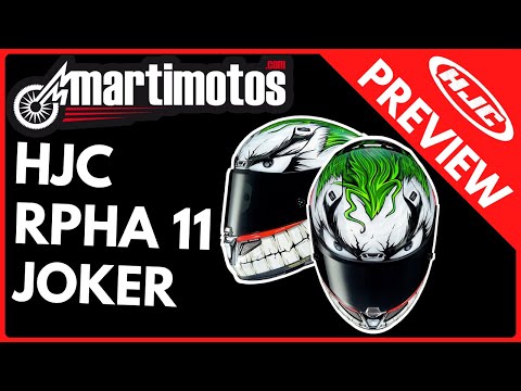 Video of HJC RPHA 11 JOKER DC COMICS