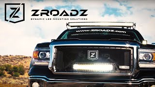 2010-2019 Ram 2500, 3500 Front Bumper Top LED Kit with (1) 30 Inch LED  Curved Double Row Light Bar - PN #Z324522-KIT
