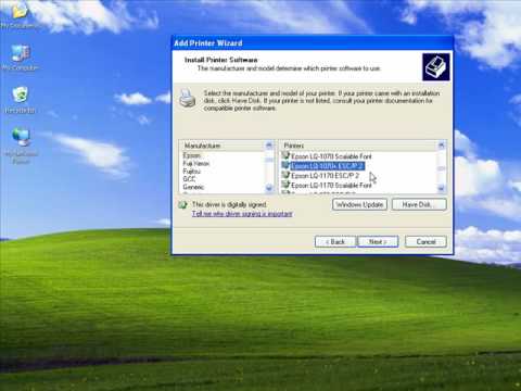 Install epson LQ 300 without CD Duration: 1:52. Total Views: 8,751