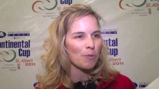 2011 WFG Continental Cup of Curling Draw 1 Media Scrum