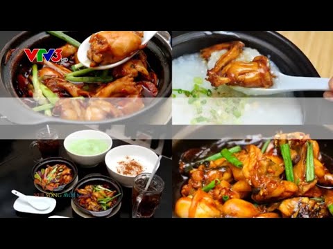 Chả ếch đúc lò và cơm nấu nước rau dền