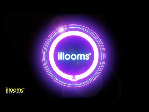 Illooms LED Balloons Silver 5 Pack