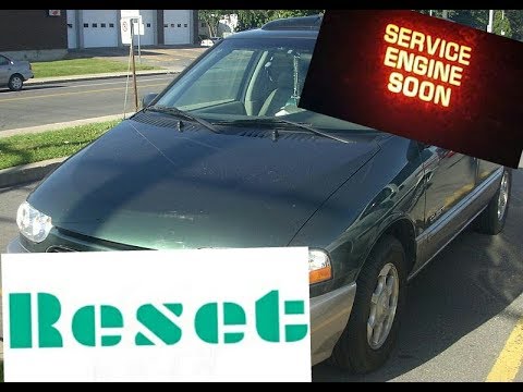 How to reset Service Engine soon Light on a 1998 Nissan Quest...