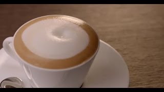 How to make the perfect cappuccino:  Featured here:  Nespresso Glass Cappuccino Cups and Saucer…