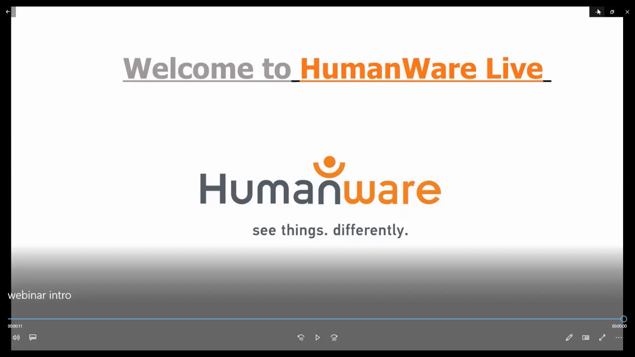 HumanWare Live Webinar March 24th