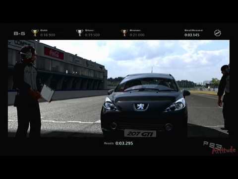 Gran Turismo 5 National License Test B-5 glitch...  