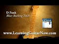 Funky Blues Backing Track in D
