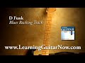 Funky Blues Backing Track in D