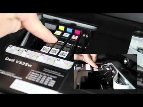 How To Install Ink Cartridges On The Dell V525w And Dell V725w AIO Wireless Inkjet Printers