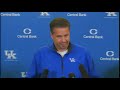 Kentucky Wildcats TV: Coach Cal Press Conference