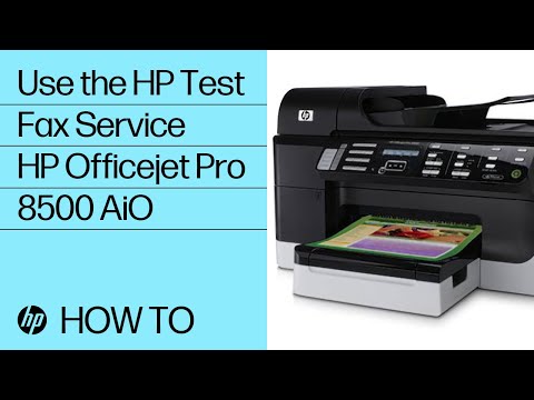 How to Use the HP Test Fax Service - HP Officejet Pro 8500 Premier All-in-One Printer A909n Duration: 1:41. Total Views: 675 .