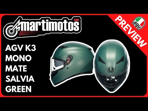 Video of AGV K3 MONO MATT SALVIA VERDE