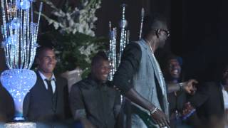 Adebayor, Cisse, Ballack and Essien dancing before #gameofhope