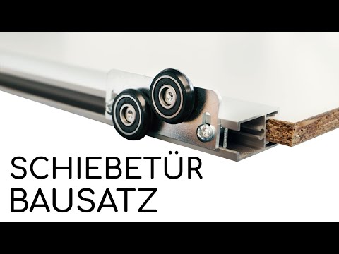YouTube Video Thumbnail zu dem Artikel BS-Komfort mit Rahmentyp A Schwarz Rau|Lackierter Schiebetür-Bausatz für Schranktüren/Raumteiler