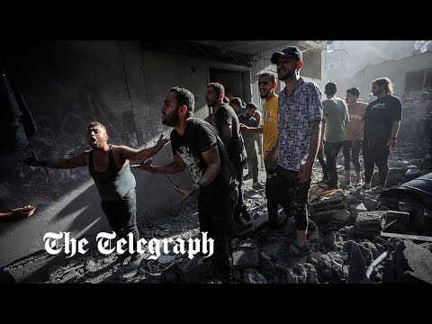 Gaza Camp Struck by Israeli Jets