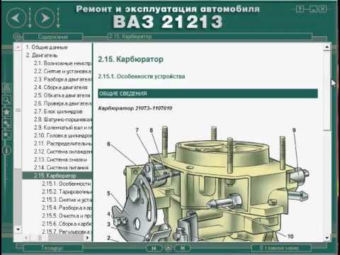 Мультимедийное руководство по ремонту ВАЗ 21213 НИВА