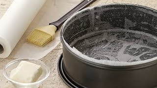 How To Line A Springform Pan With Baking Paper Tutorial - FAST