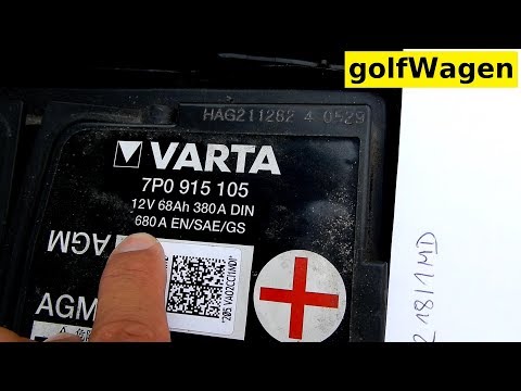 VW Golf 6 battery coding replacement info