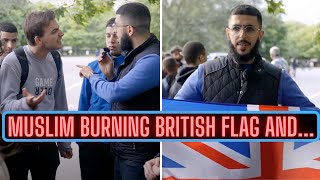 MUSLIM BURNING FLAG ESCALATES TO DEBATE ON FREEDOM OF SPEECH