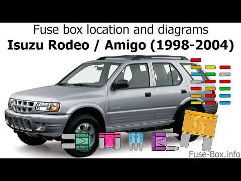 Fuse box location and diagrams: Isuzu Rodeo (1998-2004)