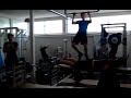 Krafttraining der A Junioren: Typische Seeclubatmosphäre